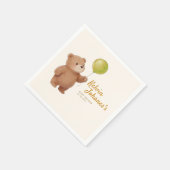 Teddy-Bär-Balloons-Baby-Party Serviette (Ecke)