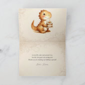 Teddy Bar Balloons Kinder Foto Geburtstag Dankeskarte (Innenseite)