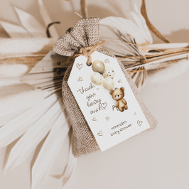 Teddy Bar Balloons Vielen Dank Beary Much Geschenkanhänger