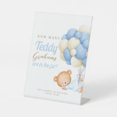 Teddy Bar Balloons wie viele Grahams Sockelschild (Vorderseite)