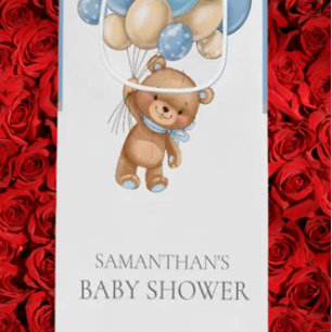Teddy Bär Bar Wait BABY SHOWER Junge Wein Geschenk Geschenktüte Für Weinflaschen