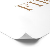 Teddy Bär Bearly Wait Willkommen ersten Geburtstag Poster (Ecke)