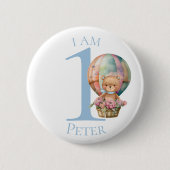 Teddy Bar BIRTHDAY Button (Vorderseite)