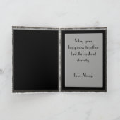 Teddy Bar Bride & Groom Wedding Karte (Innenseite)