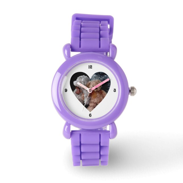 Teddy Bar Buddies Heart Armbanduhr (Vorderseite)
