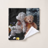 Teddy Bar Buddies - Willkommen bei Freunden Badhandtuch Set (Waschlappen)