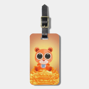 Teddy Bar - Candy Orange Gepäckanhänger
