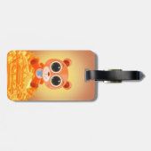 Teddy Bar - Candy Orange Gepäckanhänger (Rückseite horizontal)
