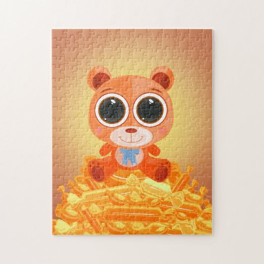 Teddy Bar - Candy Orange Puzzle (Vertikal)