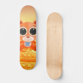Teddy Bar - Candy Orange Skateboard (Vorderseite)