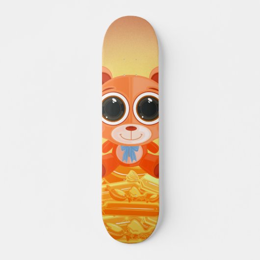 Teddy Bar - Candy Orange Skateboard (Vorne)