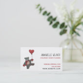 Teddy Bar Childrens Event Planner Visitenkarte (Stehend Vorderseite)