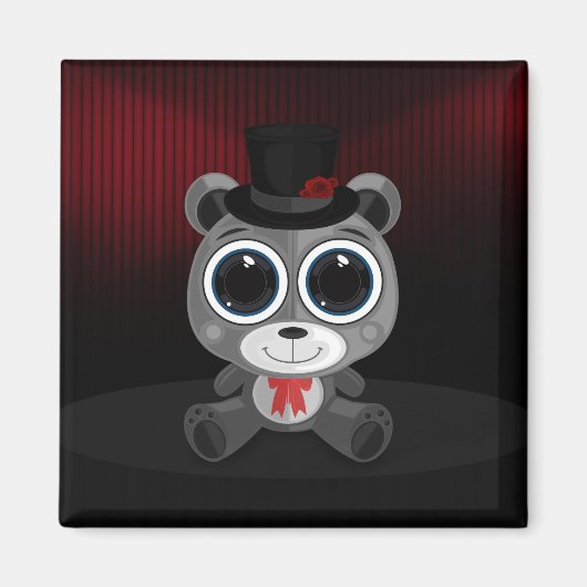 Teddy Bar - Classy Gray Magnet (Vorne)