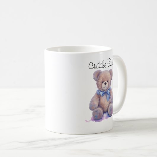 Teddy-Bär "Cuddle Buddy" Kaffeepause Tasse (VorderseiteRechts)