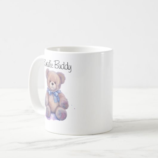 Teddy-Bär "Cuddle Buddy" Kaffeepause Tasse (Vorderseite Links)