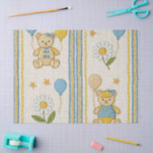 Teddy Bär Daisy Garten Muster (10) Seidenpapier (Basteln)