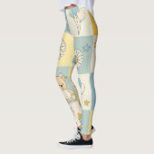 Teddy Bär Daisy Garten Muster (17) Leggings (Links)