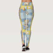 Teddy Bär Daisy Garten Muster (7) Leggings (Rückseite)