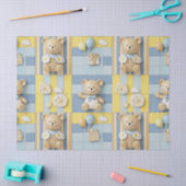 Teddy Bär Daisy Garten Muster (7) Seidenpapier (Basteln)