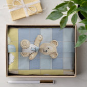 Teddy Bär Daisy Garten Muster (7) Seidenpapier (Geschenk)