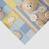 Teddy Bär Daisy Garten Muster (7) Seidenpapier (Detail)