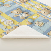 Teddy Bär Daisy Garten Muster (7) Sherpadecke (3/4)
