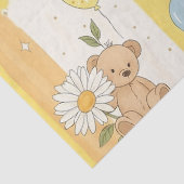 Teddy Bär Daisy Gartenmuster (12) Seidenpapier (Detail)