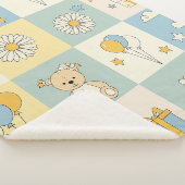 Teddy Bär Daisy Gartenmuster (18) Sherpadecke (3/4)