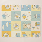 Teddy Bär Daisy Gartenmuster (18) Sherpadecke (Vorderseite (Horizontal))