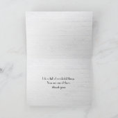 Teddy Bar Dankbarkeit Karte (Innenseite)