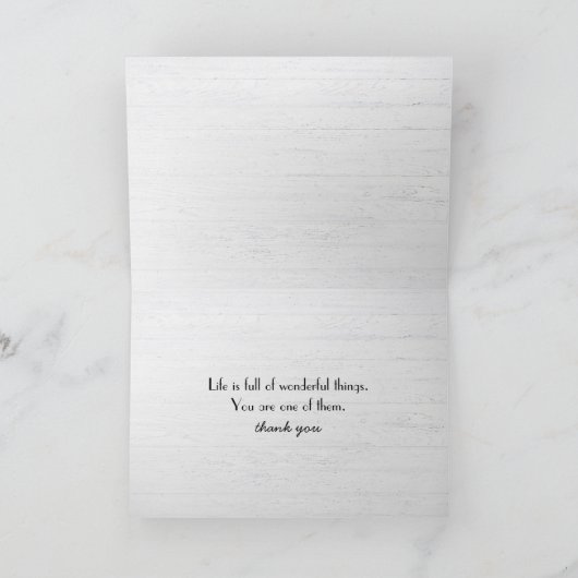 Teddy Bar Dankbarkeit Karte (Innenseite)