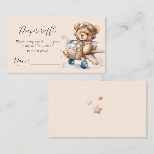 Teddy Bär Dwetten-Gewinnspiel Begleitkarte (Vorne/Hinten)