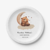 Teddy Bär ein geschlechtsneutrales Baby Pappteller (Vorderseite)