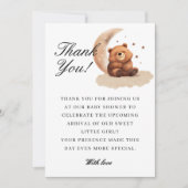 Teddy Bär eine geschlechtsneutrale Babydusche Dankeskarte (Vorderseite)