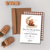 Teddy Bär eine geschlechtsneutrale Babydusche Einladung