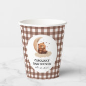 Teddy Bär eine geschlechtsneutrale Babydusche Pappbecher (Vorderseite)