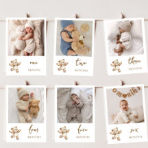 Teddy-Bär-Erste-Jahrestag-Fotobanner-Karte