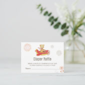 *~* Teddy Bär Flugzeug Feuerwerk Windelwanne Begleitkarte (Stehend Vorderseite)