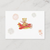 *~* Teddy Bär Flugzeug Feuerwerk Windelwanne Begleitkarte (Rückseite)