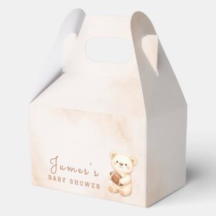 Teddy-Bär-Fußball-Baby-Party-Thema Geschenkschachtel