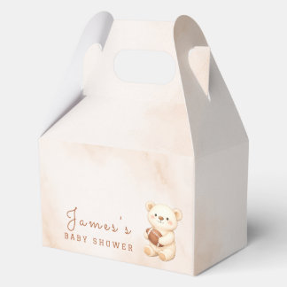 Teddy-Bär-Fußball-Baby-Party-Thema Geschenkschachtel