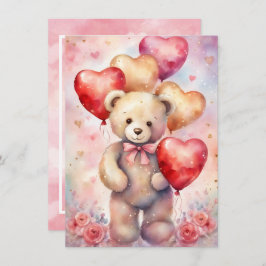 Teddy Bar Geburtstagskind Party Custom Details Einladung