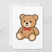 Teddy-Bär-Geschlechtsenthüllungseinladung (Rückseite)