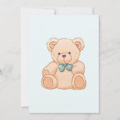 Teddy-Bär-Geschlechtsenthüllungseinladung (Rückseite)