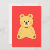 Teddy-Bär-Geschlechtsenthüllungseinladung (Rückseite)
