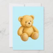 Teddy-Bär-Geschlechtsenthüllungseinladung (Rückseite)