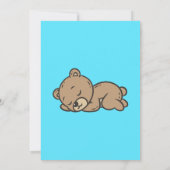 Teddy-Bär-Geschlechtsenthüllungseinladung (Rückseite)