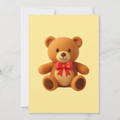 Teddy-Bär-Geschlechtsenthüllungseinladung (Rückseite)