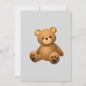 Teddy-Bär-Geschlechtsenthüllungseinladung (Rückseite)
