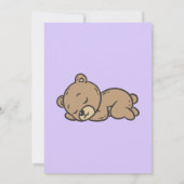 Teddy-Bär-Geschlechtsenthüllungseinladung (Rückseite)